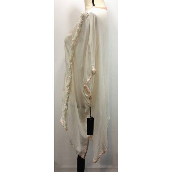 Forever 21 Women's Beach Cover Up Top Boho Bohemian Embroidered Tunic Medium New - Picture 3 of 7